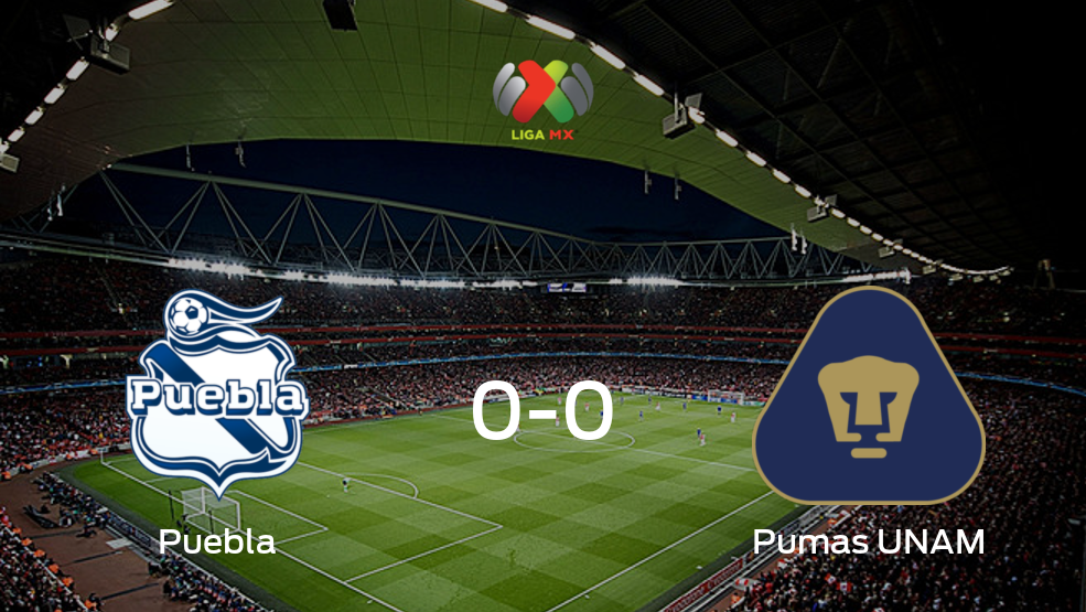 Resumen, Resultado, Goles y Tarjetas de Puebla vs. Pumas UNAM de la Liga MX de Clausura (0-0)