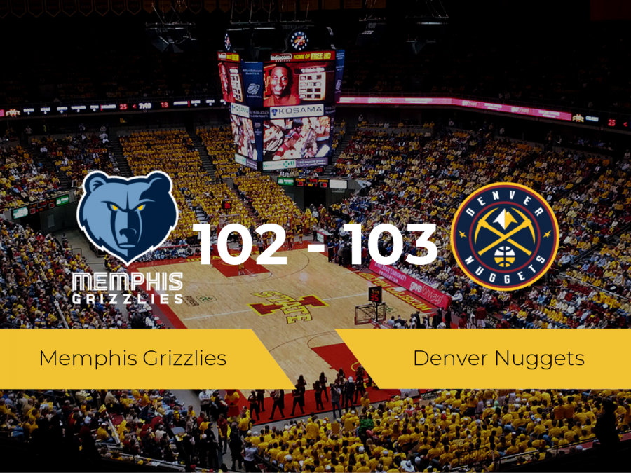 Triunfo de Denver Nuggets ante Memphis Grizzlies por 102-103