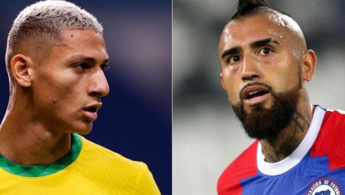Richarlison y Arturo Vidal tuvieron un fuerte cruce de palabras