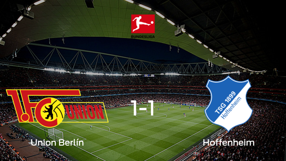 Resumen, Resultado, Goles y Tarjetas de Union Berlín vs. Hoffenheim de la Bundesliga (1-1)