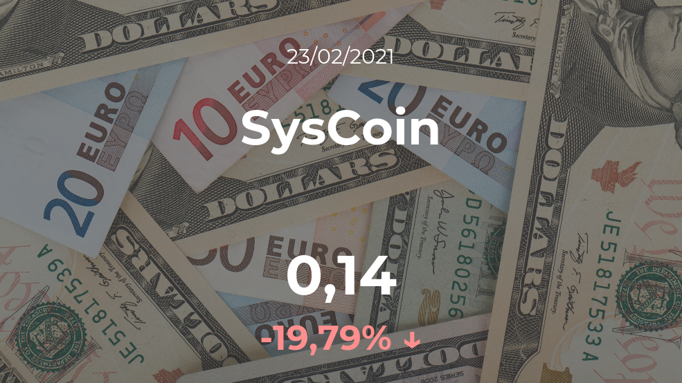 Cotización del SysCoin del 23 de febrero Cotización del SysCoin del 23 de febrero