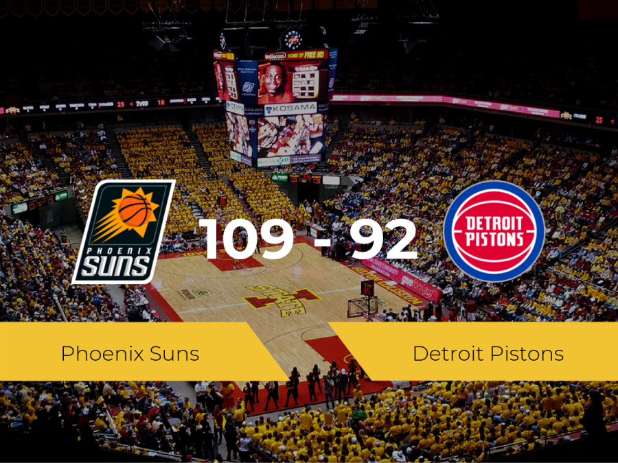 Phoenix Suns vence a Detroit Pistons (109-92)