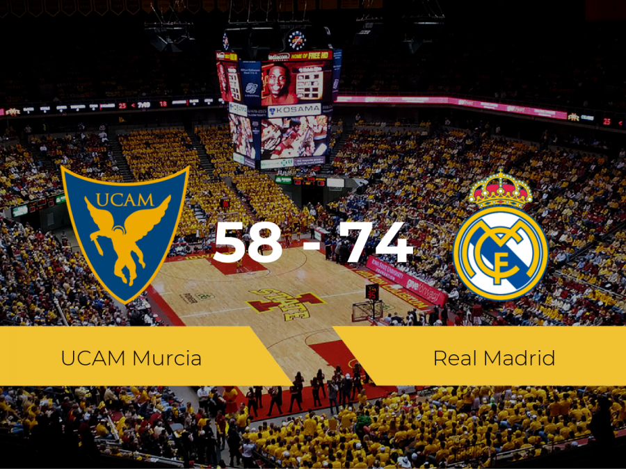 El Real Madrid gana al UCAM Murcia por 58-74