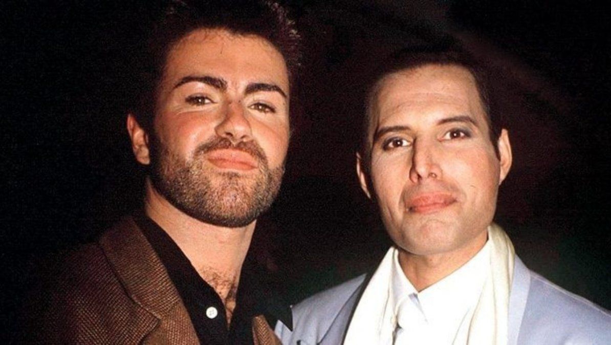 George Michael junto a Freddie Mercury. | Foto: aqueenofmagic.com