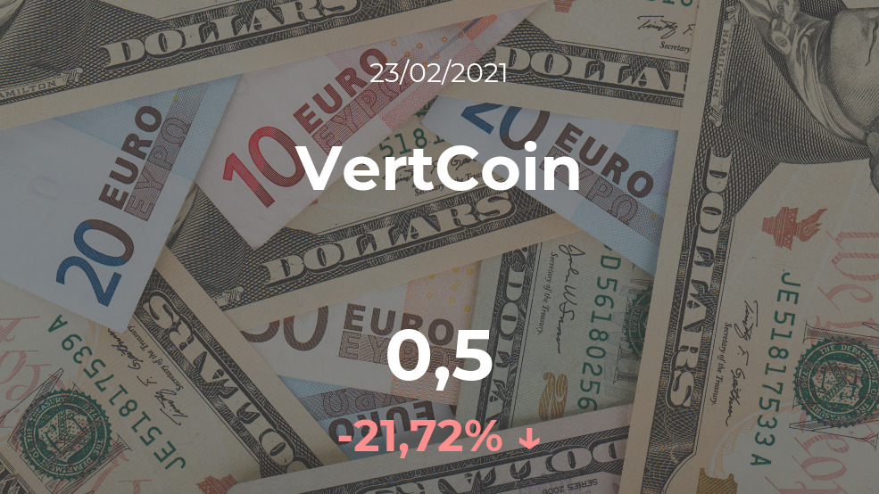 Cotización del VertCoin del 23 de febrero Cotización del VertCoin del 23 de febrero