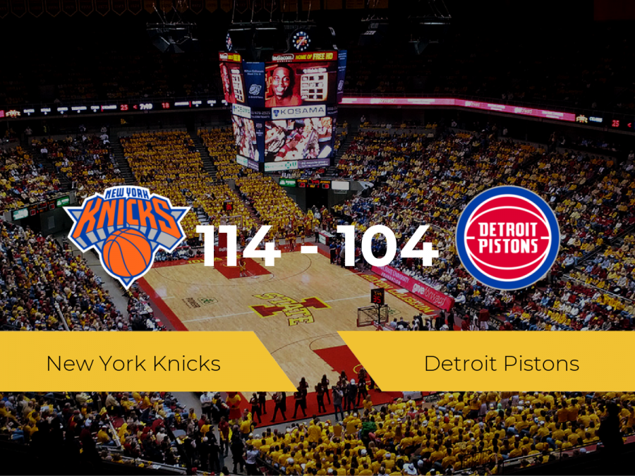 New York Knicks se impone por 114-104 frente a Detroit Pistons
