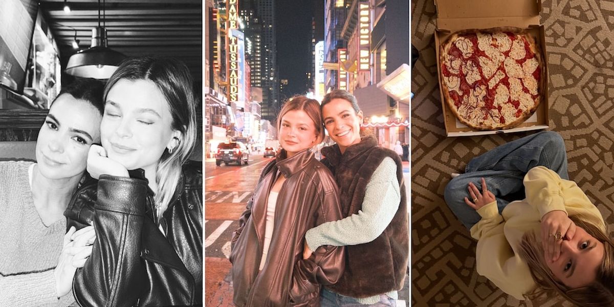 Agustina Cherri y su hija Muna Pauls disfrutan de su viaje a Nueva York.