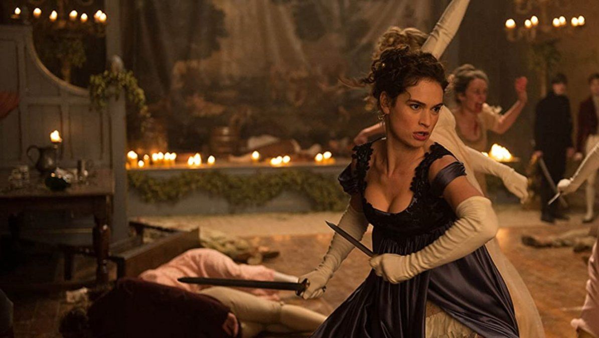 Lily James en Orgullo y Prejuicio y Zombies. | Foto: Amazon.com Lily James en Orgullo y Prejuicio y Zombies. | Foto: Amazon.com