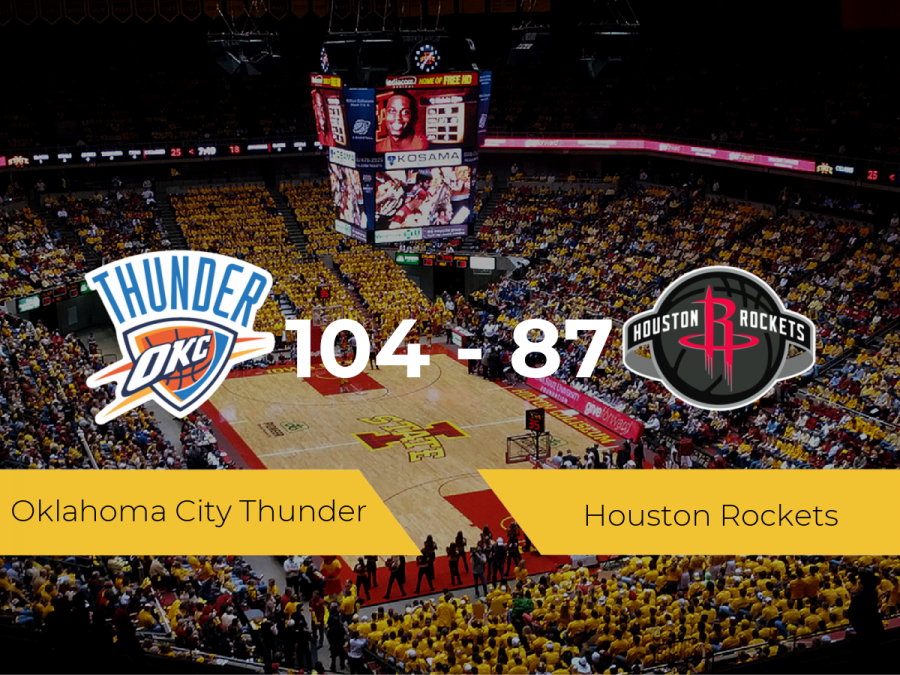 Oklahoma City Thunder consigue derrotar a Houston Rockets (104-87)