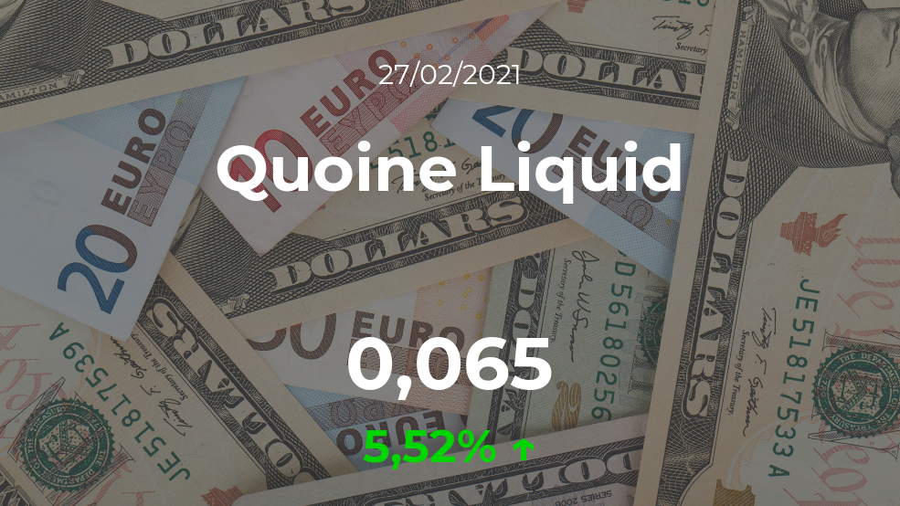 Cotización del Quoine Liquid del 27 de febrero