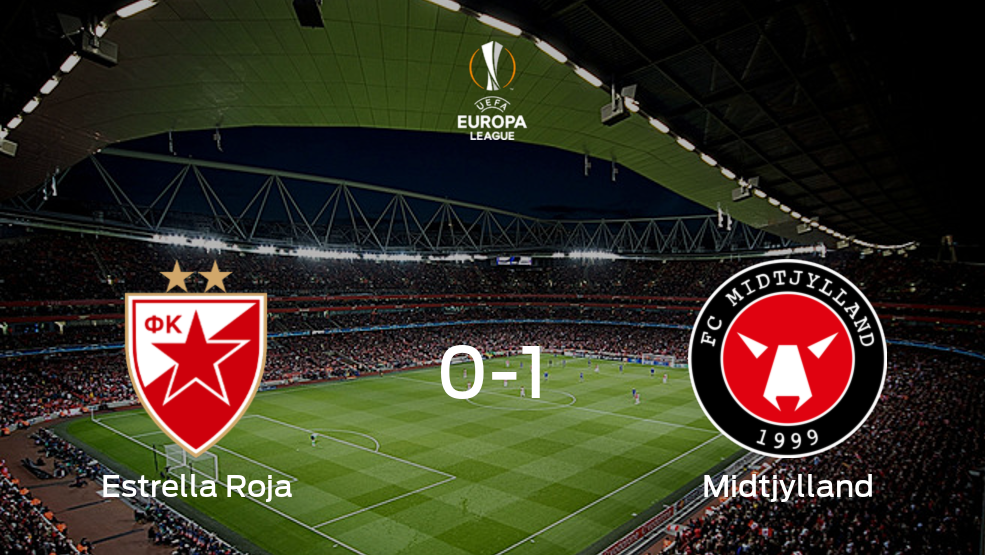 Victoria del FC Midtjylland por la mínima en el estadio del Estrella Roja de Belgrado (0-1)