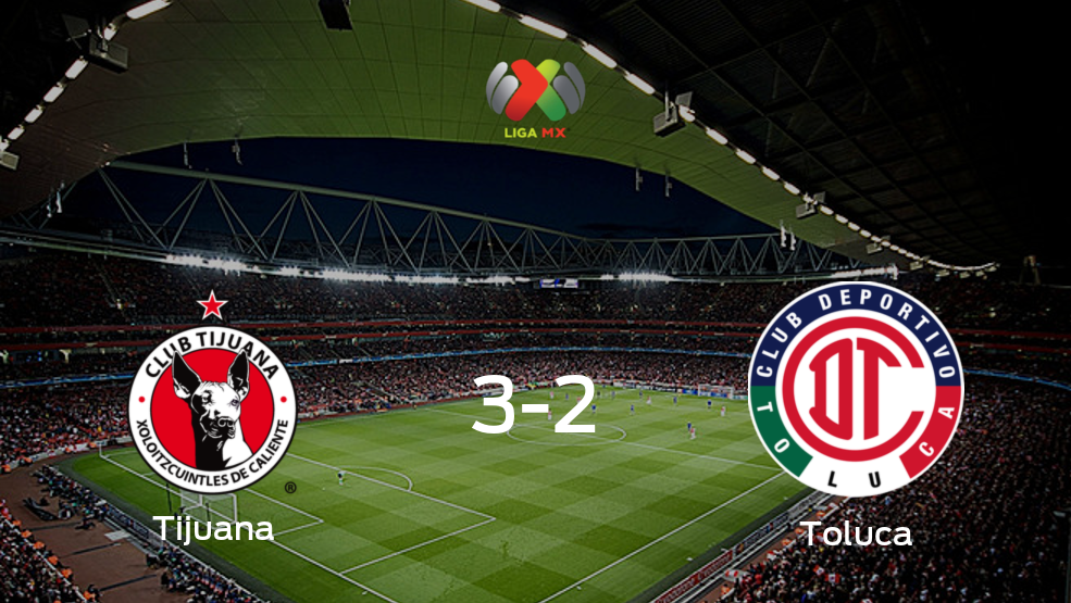 Tijuana consigue la victoria frente a Toluca (3-2) Tijuana consigue la victoria frente a Toluca (3-2)