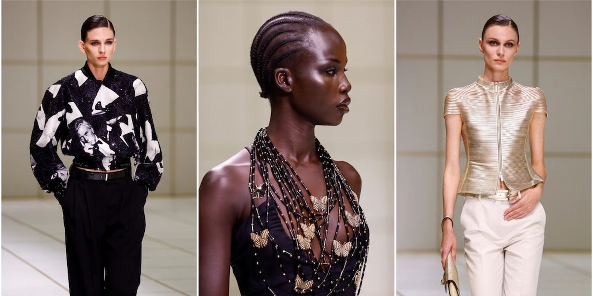 Silvana Armani presenta la colección primavera-verano 2027 en Milán.