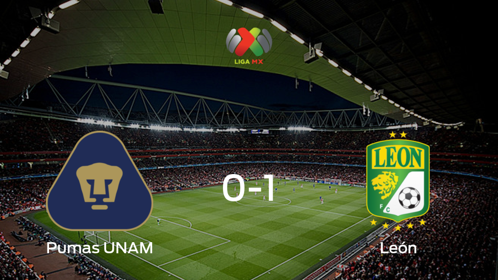 León se lleva tres puntos después de vencer 1-0 a Pumas UNAM