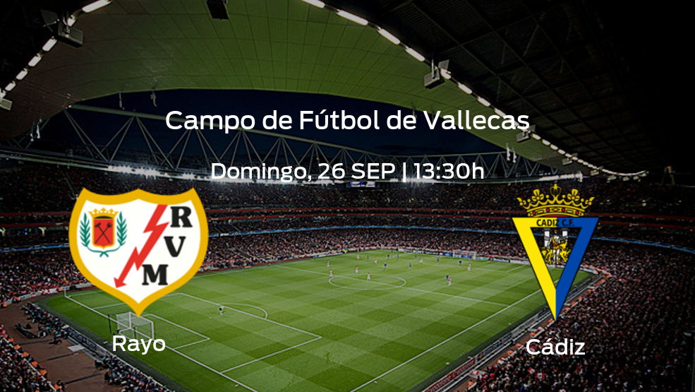 Rayo vs Cádiz: ¿Dónde y cuándo podrás ver el partido? | Jornada 7 de LaLiga