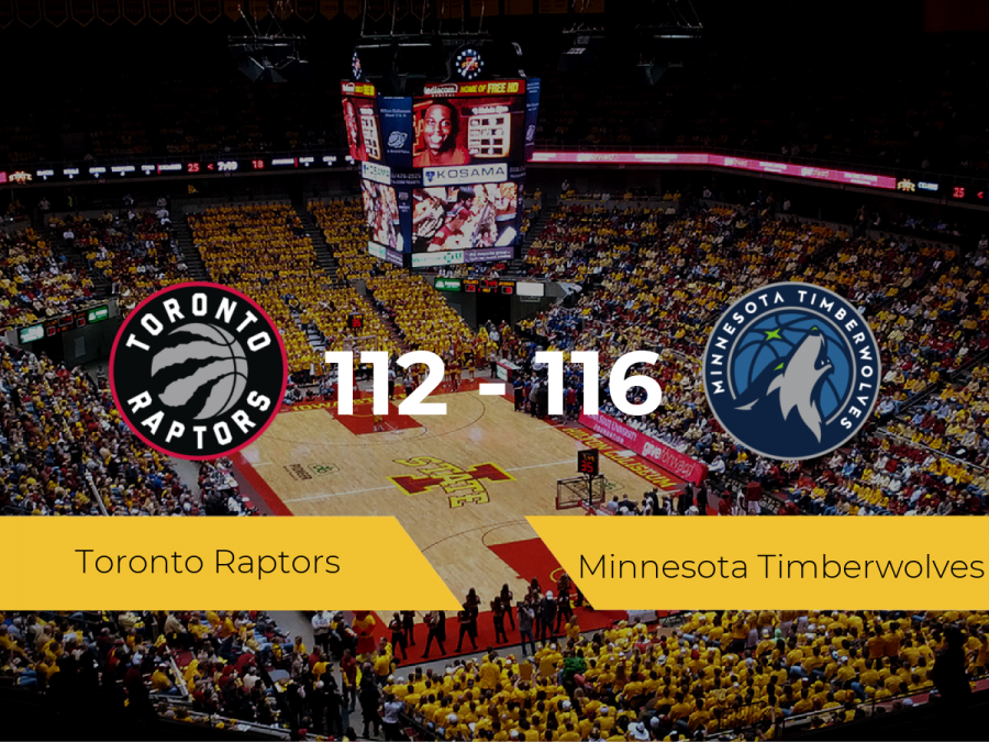 Minnesota Timberwolves derrota a Toronto Raptors por 112-116