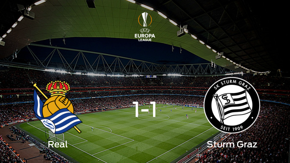 Reparto de puntos en el Arena Reale: Real Sociedad 1-1 SK Sturm Graz
