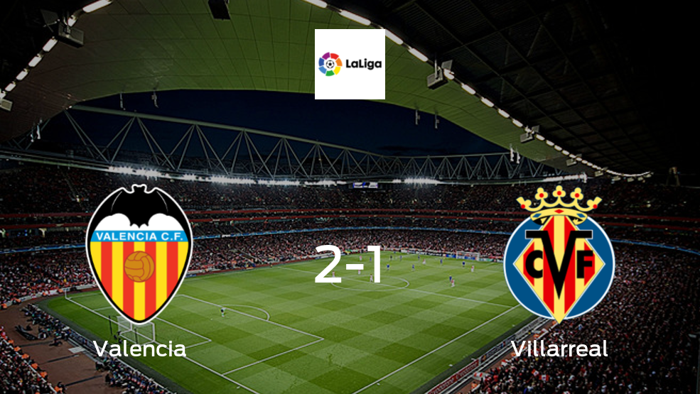Todos los detalles del partido de Valencia con Villarreal de la jornada 26 (2-1)