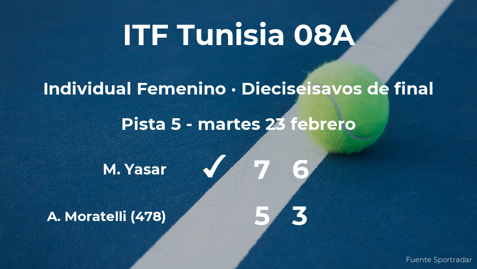 Melis Yasar gana en los dieciseisavos de final del torneo de Monastir Melis Yasar gana en los dieciseisavos de final del torneo de Monastir