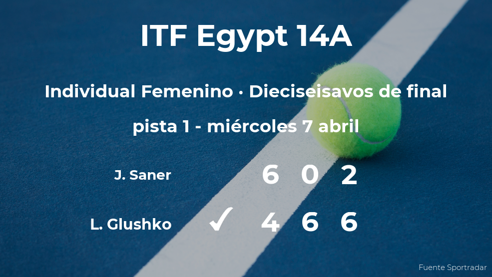 Lina Glushko pasa a los octavos de final del torneo de Sharm El Sheikh Lina Glushko pasa a los octavos de final del torneo de Sharm El Sheikh