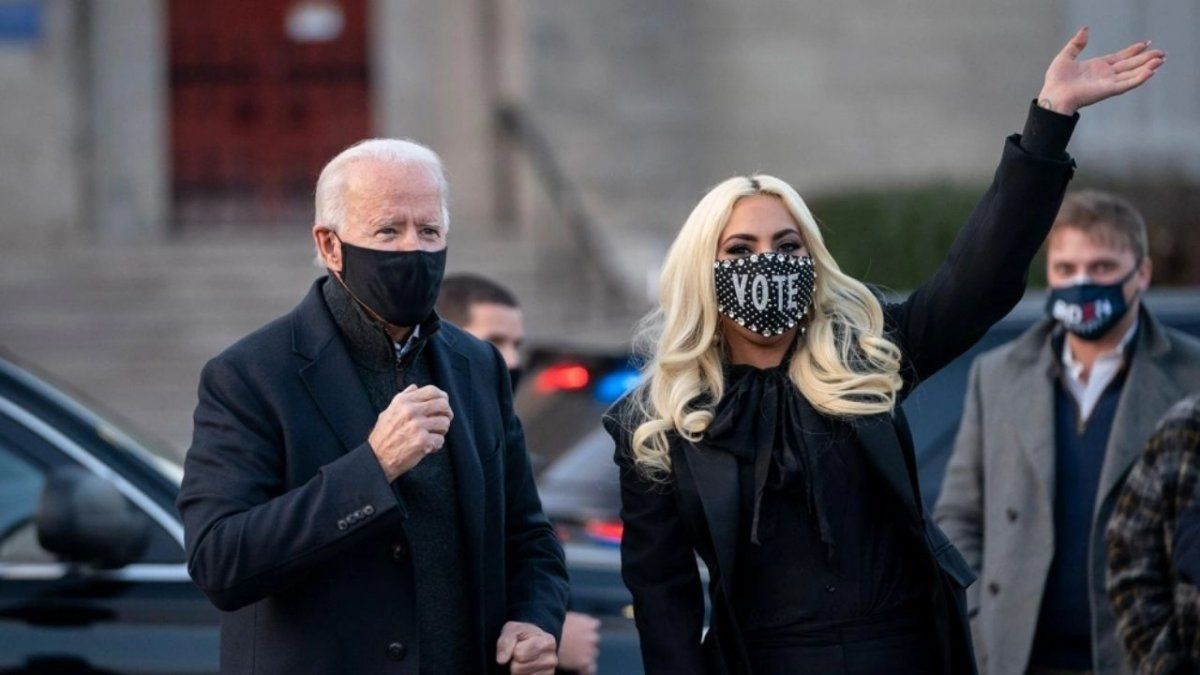 Lady Gaga apoya el cierre de campaña de Joe Biden Lady Gaga apoya el cierre de campaña de Joe Biden