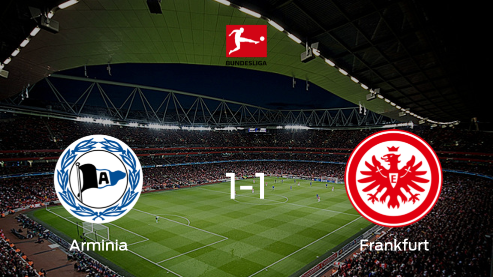 Así es cómo fue el duelo de Arminia Bielefeld con Eintracht Frankfurt (1-1)