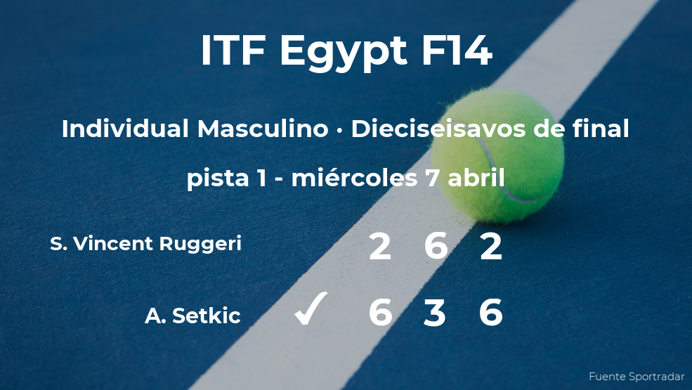 El tenista Aldin Setkic pasa a los octavos de final del torneo de Sharm El Sheikh El tenista Aldin Setkic pasa a los octavos de final del torneo de Sharm El Sheikh