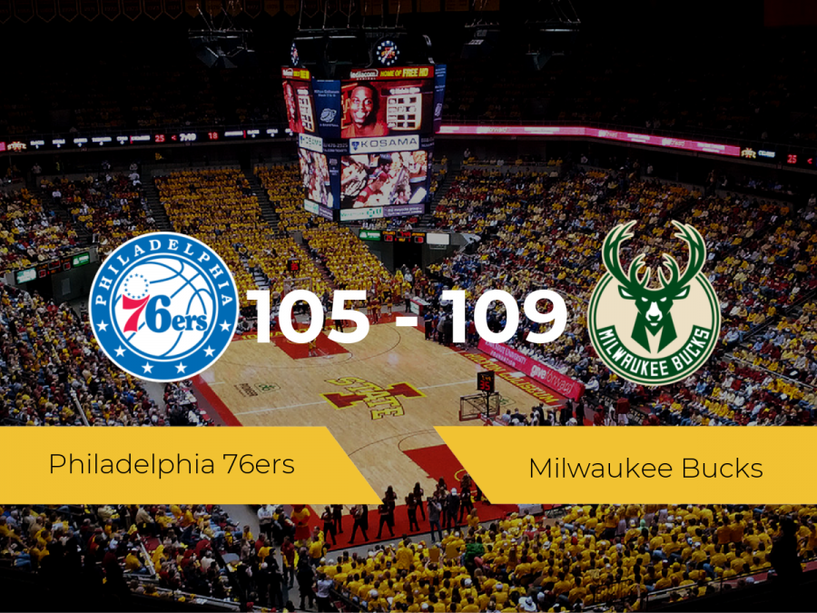 Milwaukee Bucks gana a Philadelphia 76ers (105-109)