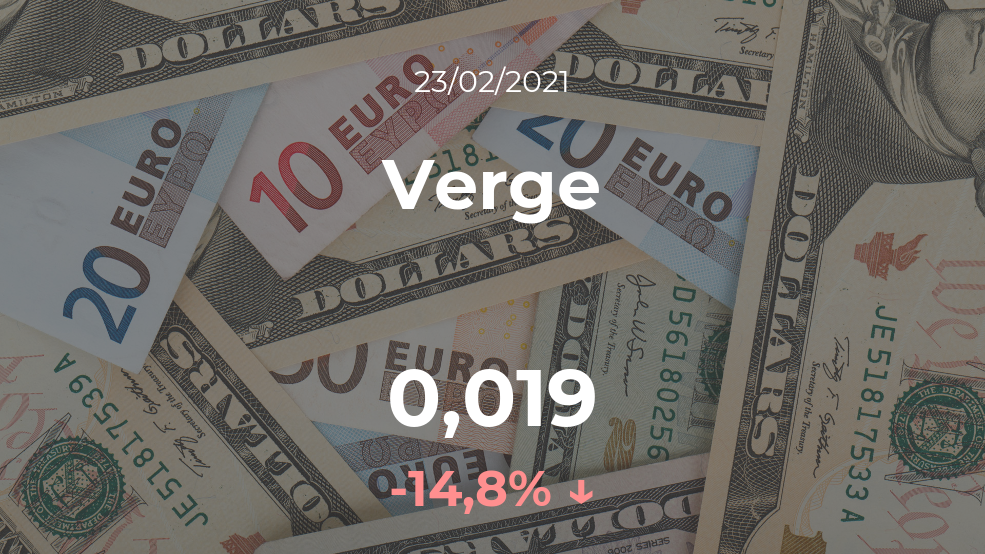 Cotización del Verge del 23 de febrero Cotización del Verge del 23 de febrero