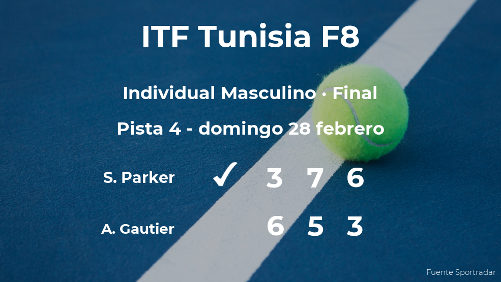 El tenista Stuart Parker vence la final del torneo de Monastir