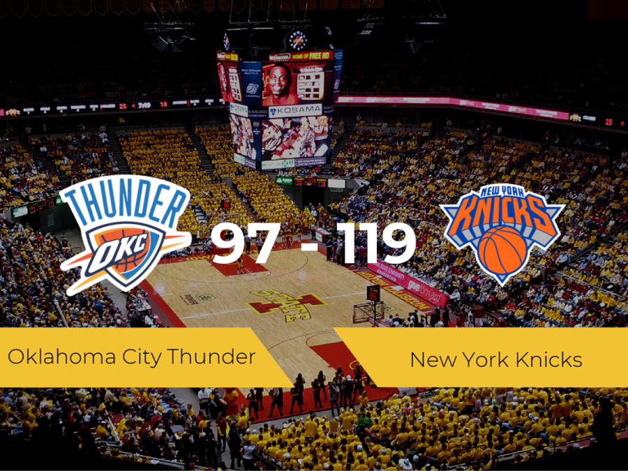 New York Knicks se impone por 97-119 frente a Oklahoma City Thunder