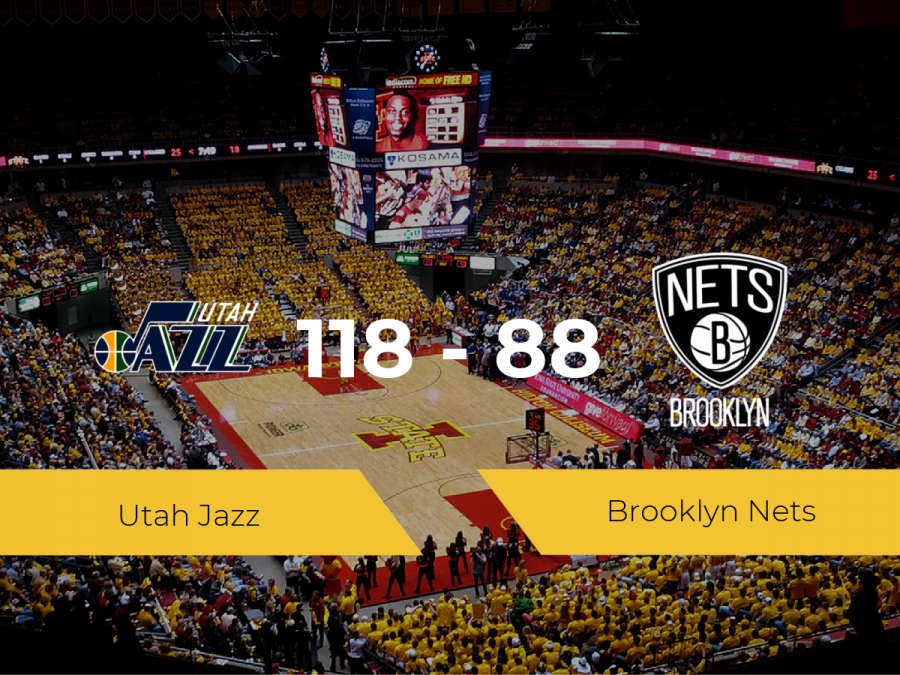 Utah Jazz consigue derrotar a Brooklyn Nets (118-88)