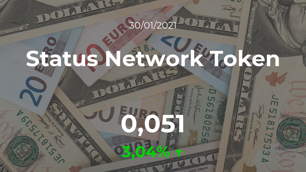 Cotización del Status Network Token del 30 de enero