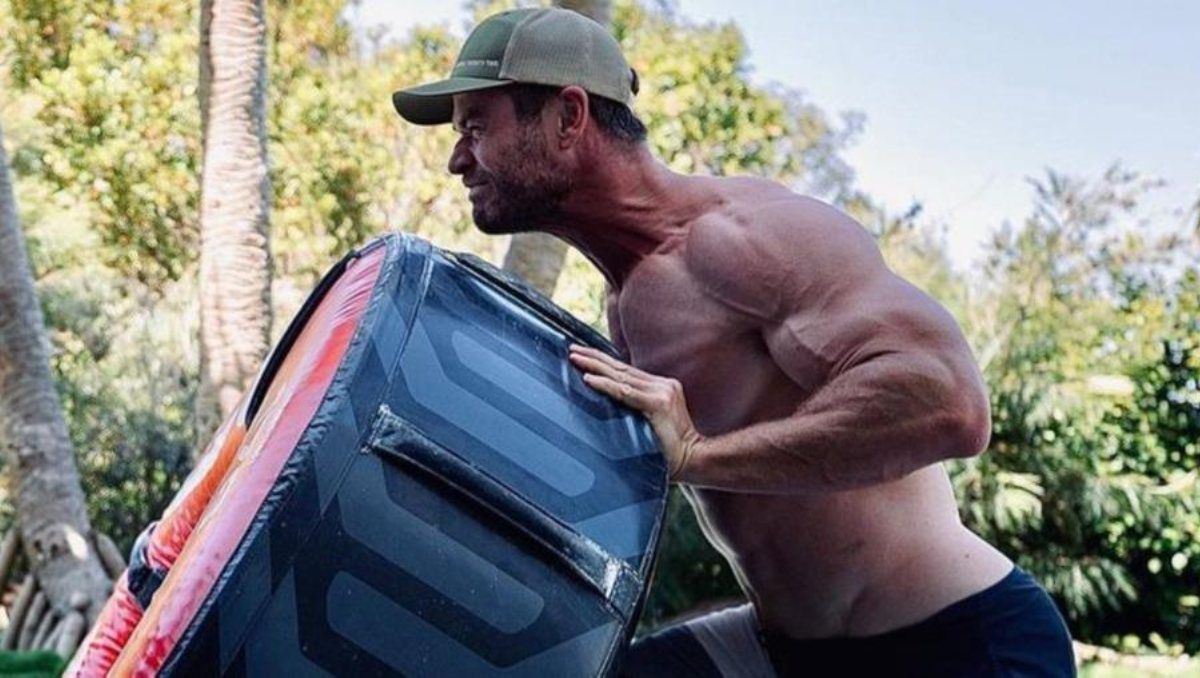 Las rutinas de Hemsworth no sobrepasan de una hora y pueden repetirse dos veces la día.