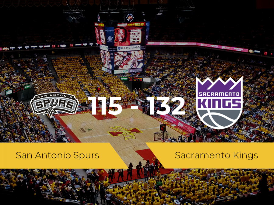 Sacramento Kings se impone por 115-132 frente a San Antonio Spurs
