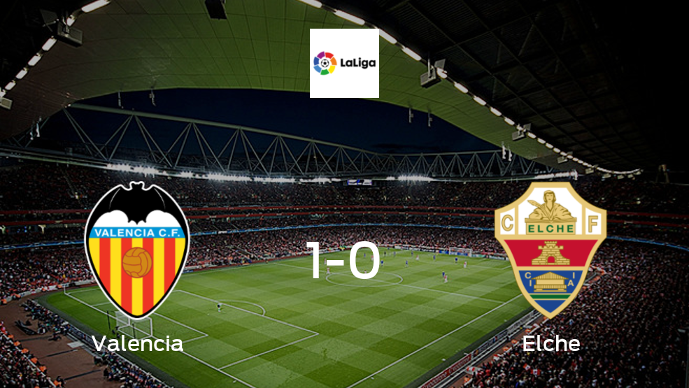 Valencia consigue los tres puntos frente a Elche (1-0) Valencia consigue los tres puntos frente a Elche (1-0)