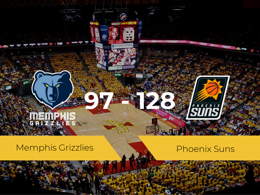 Triunfo de Phoenix Suns ante Memphis Grizzlies por 97-128