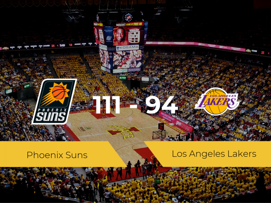Phoenix Suns se lleva la victoria frente a Los Angeles Lakers por 111-94