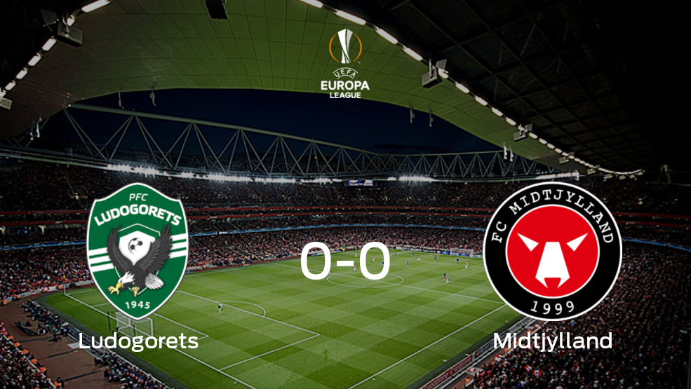 El Razgrad Ludogorets y el FC Midtjylland concluyen su enfrentamiento en el Huvepharma Arena sin goles (0-0)