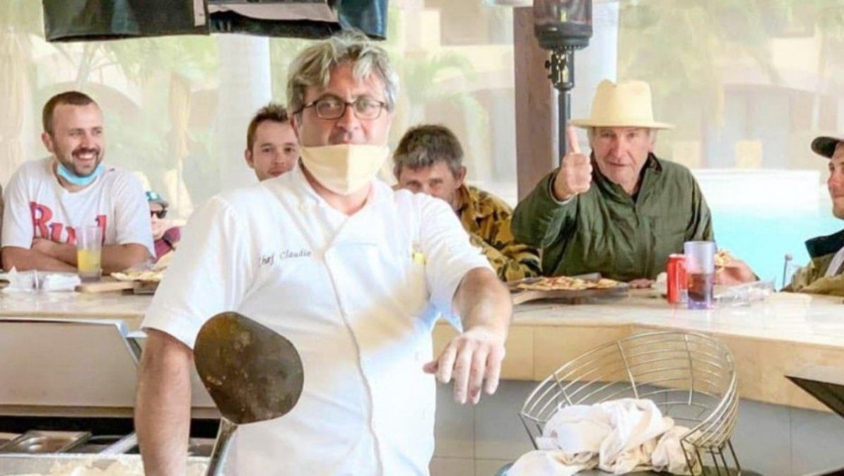 Harrison Ford en un restaurante de Baja California. | Foto: latinus.us