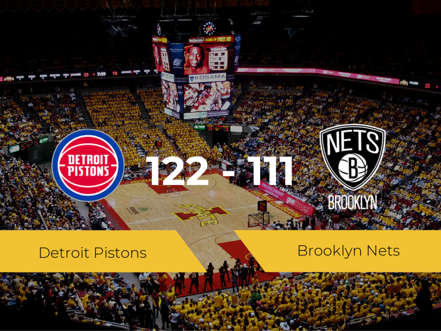 Detroit Pistons consigue ganar a Brooklyn Nets (122-111)