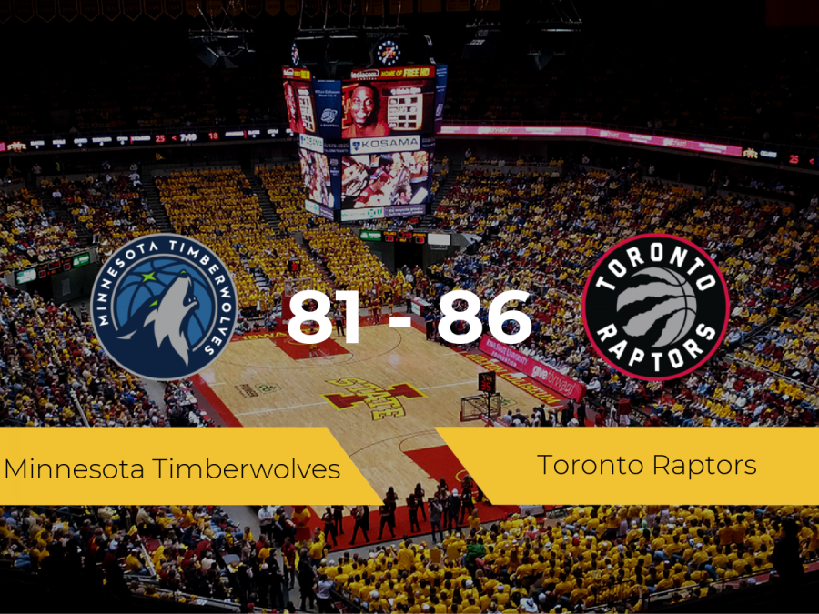 Triunfo de Toronto Raptors ante Minnesota Timberwolves por 81-86