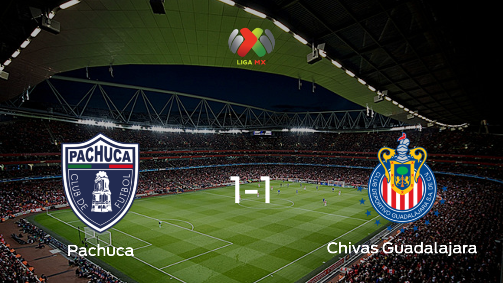 Chivas Guadalajara consigue un empate a uno frente a Pachuca Chivas Guadalajara consigue un empate a uno frente a Pachuca