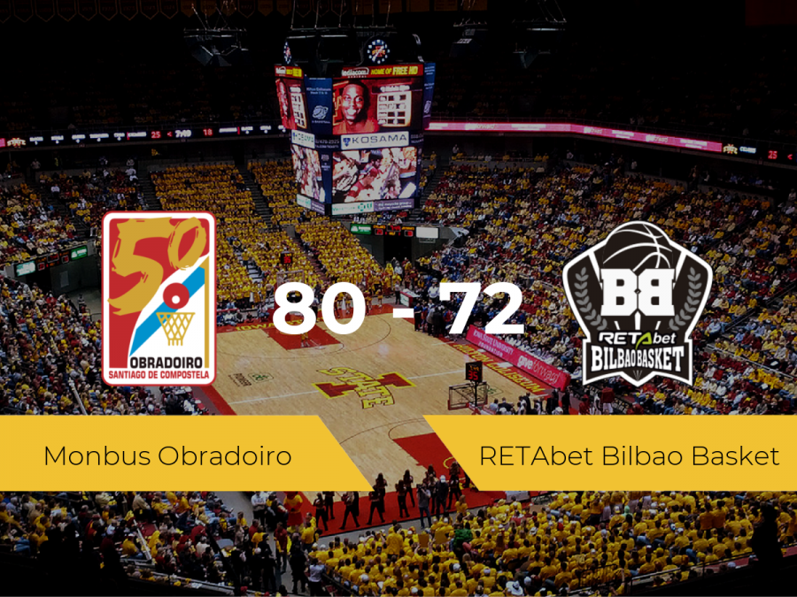Triunfo del Monbus Obradoiro ante el RETAbet Bilbao Basket por 80-72