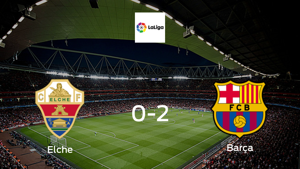 2-0: Barcelona se impone en el estadio de Elche