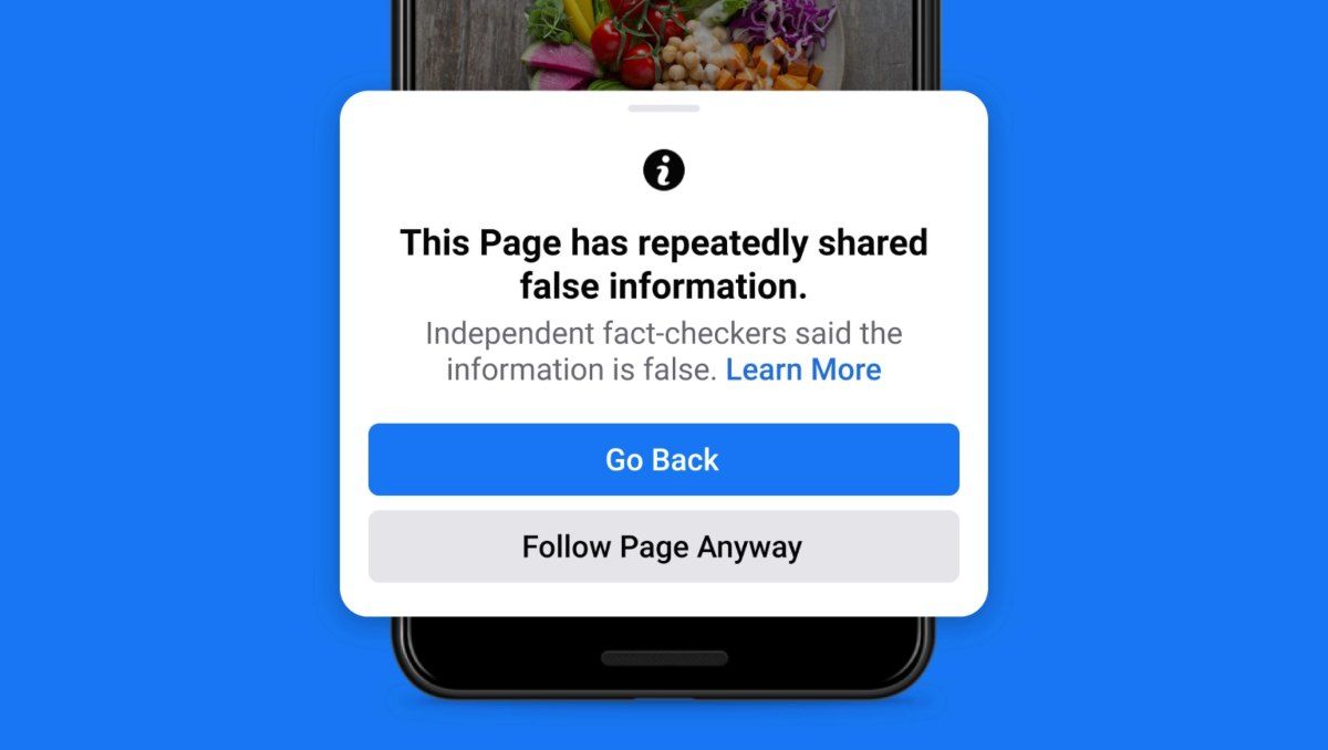 Facebook destaca sus esfuerzos para frenar la desinformación. Facebook destaca sus esfuerzos para frenar la desinformación.